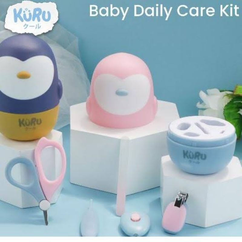 KURU Baby Nail Care Manicure Set 5in1 - Kuru Alat Gunting Kuku Bayi Set - Kuru Daily Care Ser