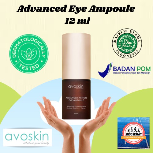 AVOSKIN Advanced Action Eye Ampoule - Serum Pemutih Pencerah Pelembab Penghilang Kantung Mata Panda