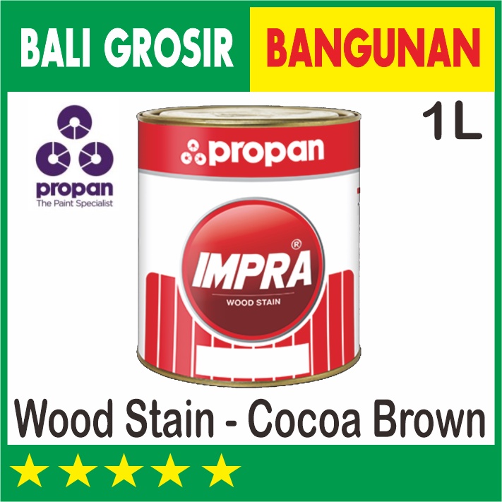 COCOA BROWN PROPAN IMPRA WOOD STAIN WOODSTAIN WS 162 1 LITER