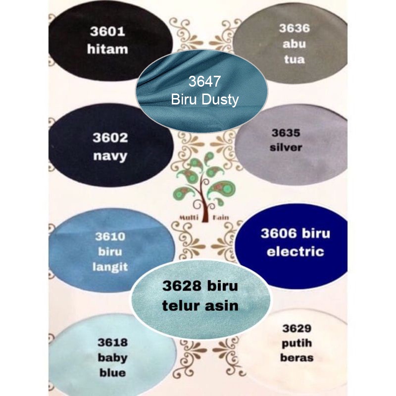 Bahan Multi Kain Satin saten Velvet maxmara Polos bridesmaid Meteran Super A Grade-4