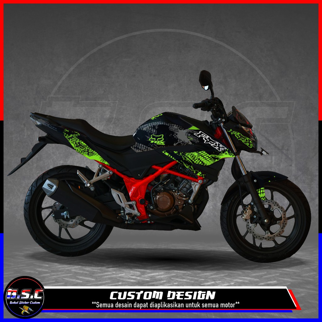 Decal FULL BODY Sticker CB 150R / CB150R / NEW 2018 CB 150R V.3 Motif Fox Grunge Stabilo
