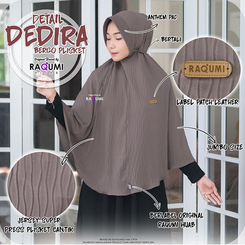 DEDIRA RAQUMI HIJAB ORIGINAL SOLO