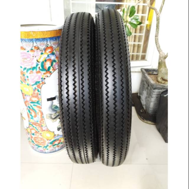 SEPERTI BARU ban fuckstone deluxe 4.00 4.50 sepasang ring 18 not firestone vee rubber custom chopper