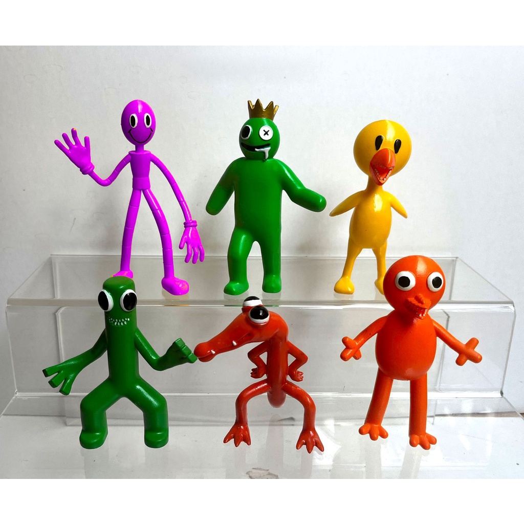 12pcs / set Mainan Action Figure Model Anime Roblox Rainbow Friends Untuk Dekorasi Kue