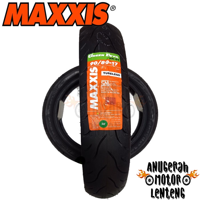 Ban Tubeless Maxxis Green Devil MA G1 90/80-17 90 80 17