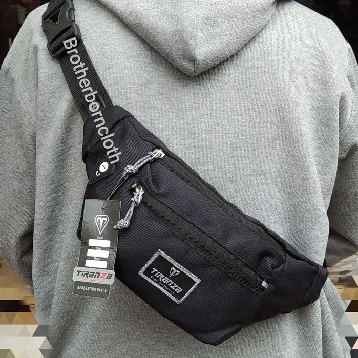 tas sElempang pria brotherborn waistbag distro GAUL