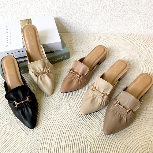 DUSHI Kimmi mules - sepatu hak tahu wanita