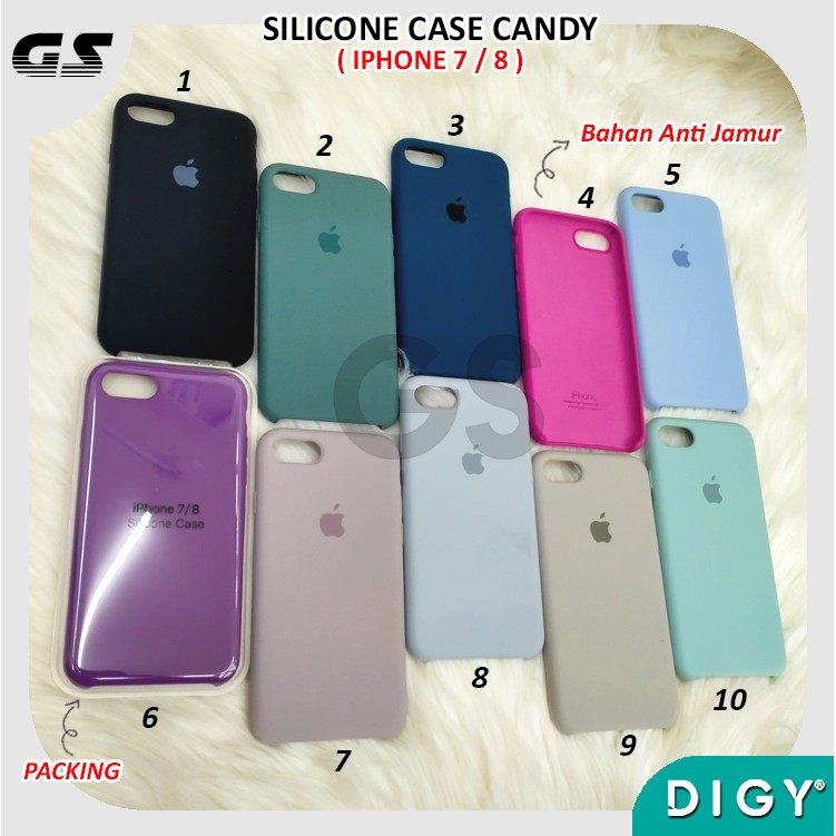 Premium Silicon Candy Soft Case Color Iphone 6 6 PLUS  7 8 7 8 PLUS X XS  XR XS MAX casing polos