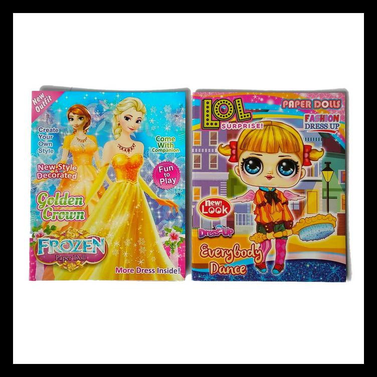 Buku Bp Bongkar Pasang Barbie Princess Dress Book Mainan Jadul 90An - Disney Princess Terjamin