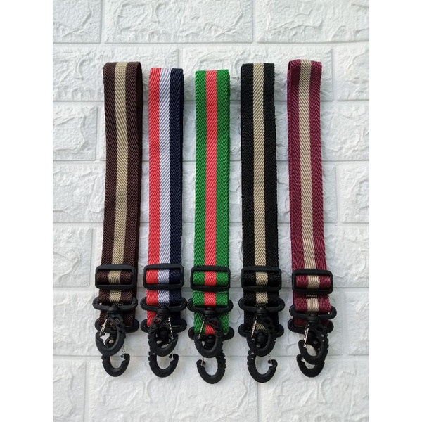 TALI TAS SELEMPANG MOTIF GARIS UK 3,8CM BANTOLAN PLASTIK