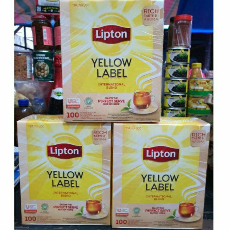 

Teh celup Lipton Yellow Label Enveloped / Non Envelope 100 Tea Bags