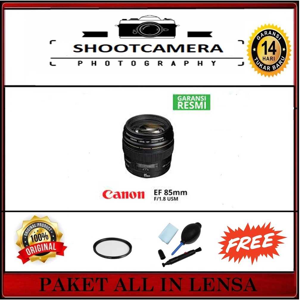 LENSA CANON EF 85MM F1.8 USM