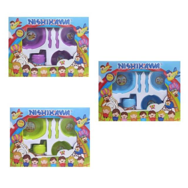Tempat Makan bayi alat makan Nishikawa Fedding Baby Gift Set