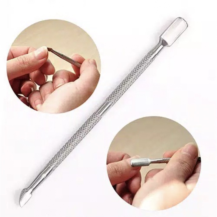 Cuticle Pusher Kuku Nail Art Manicure Alat Trim Pendorong Kutikula KU022