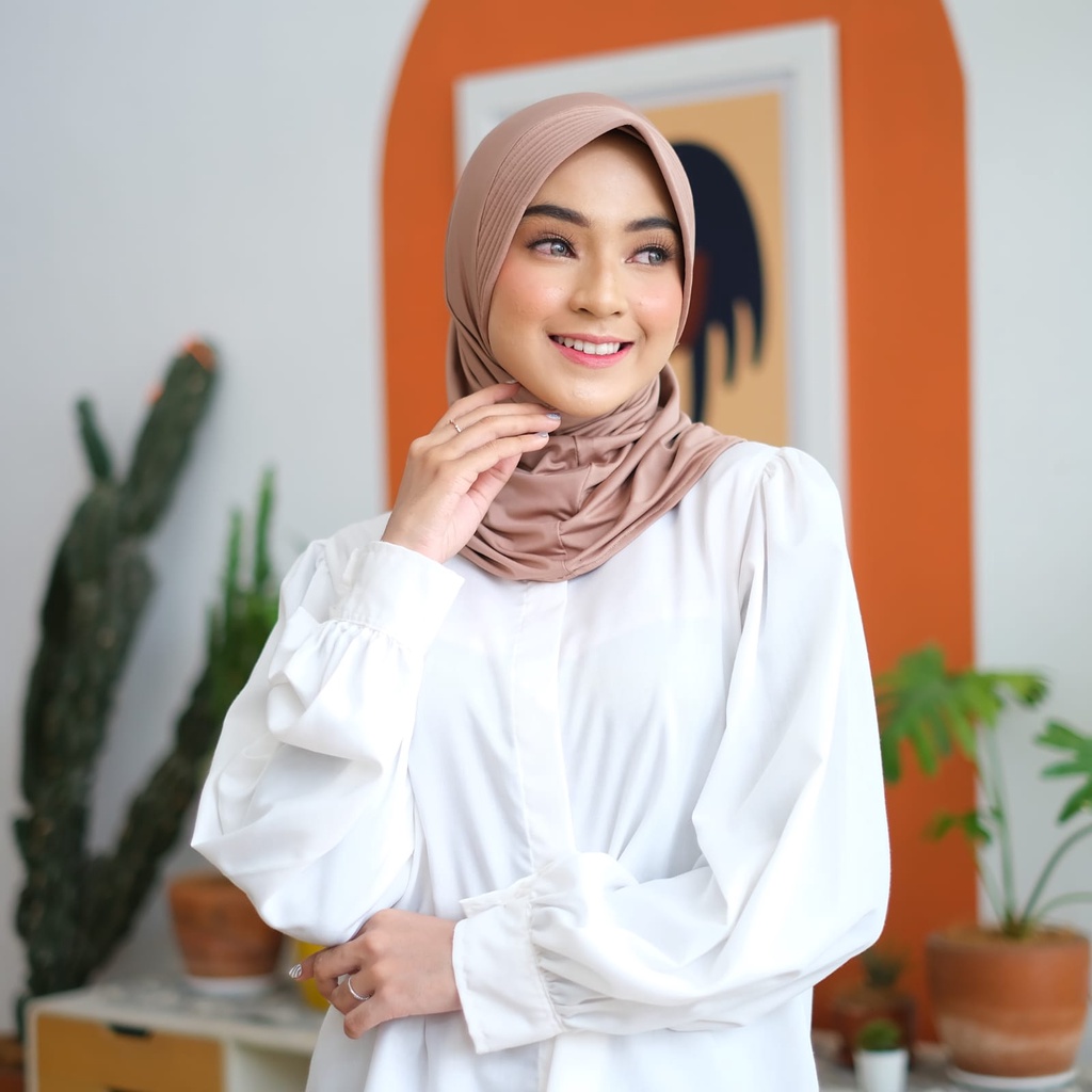 Jilbab Instan Bergo Sport Hamidah Jersey