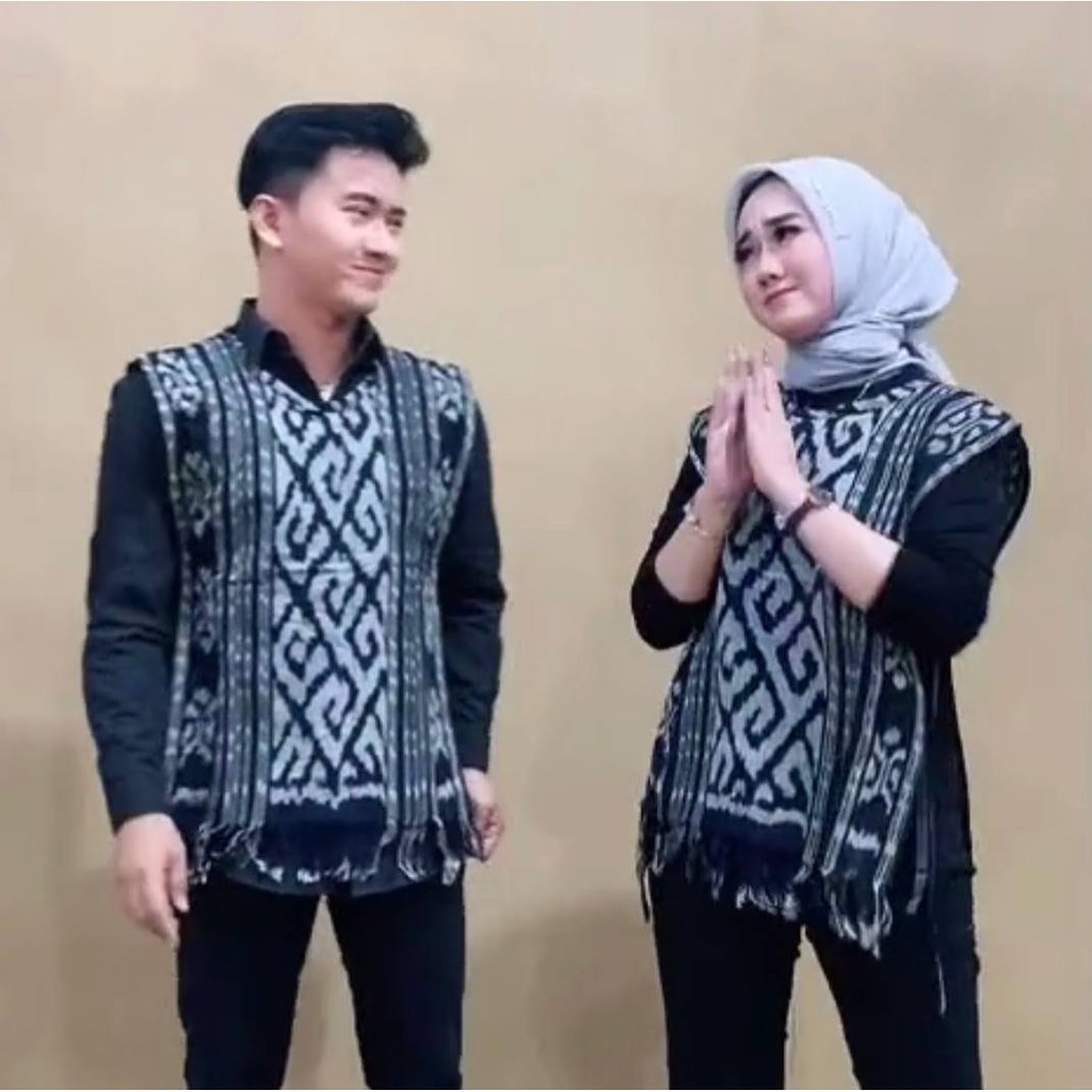 TORA VEST UNISEX PRIA WANITA TENUN ORY SONGKET OUTER CARDIGAN TROSO JEPARA TORAJA || OUTER TENUN || OUTER TENUN WANITA