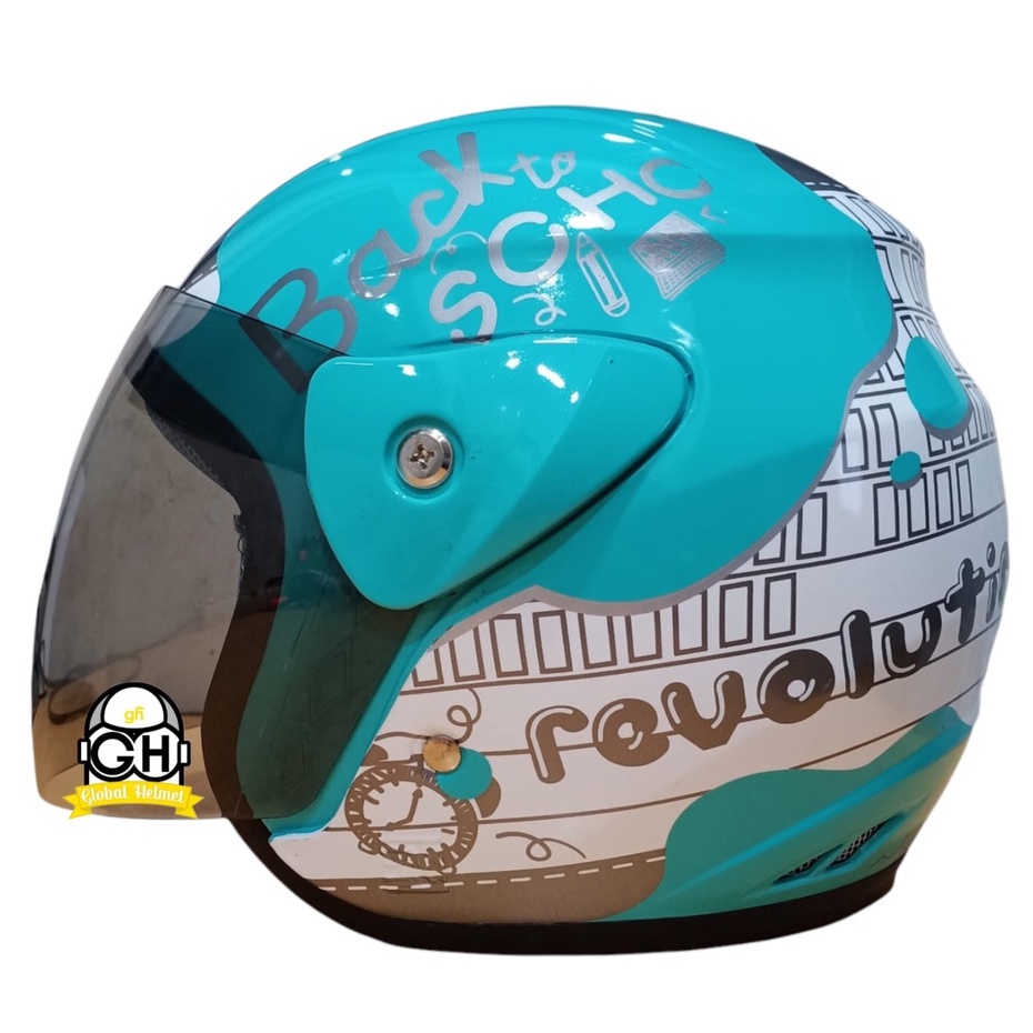 HELM EVOLUTION NOTES REVOLUTION TOSCA SERIES HALF FACE TERMURAH MODEL GM EVO