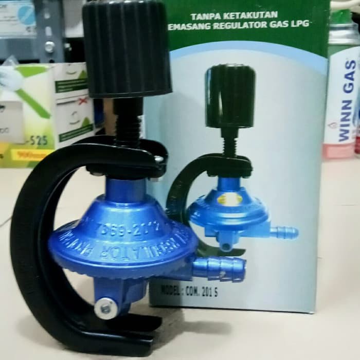 KEPALA GAS REGULATOR GAS DESTEC 201S KOMPOR REGULATOR GAS PUTAR