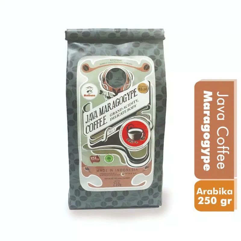 

Biji Kopi Arabica Maragogype 250gr