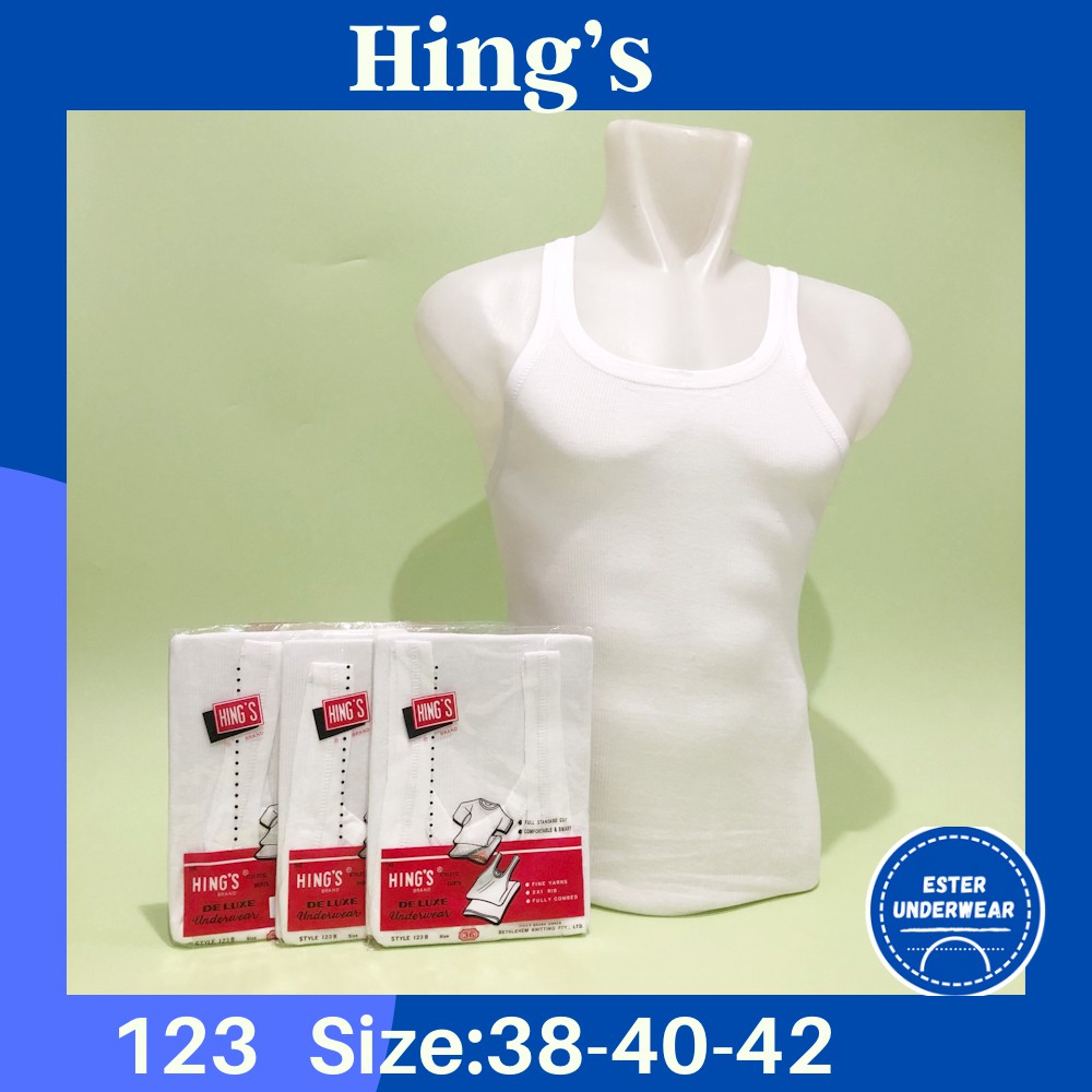 Kaos Singlet Pria Hing'S Merah/Lokal 123 LKSize 38-40-42  ISI-1 PCS