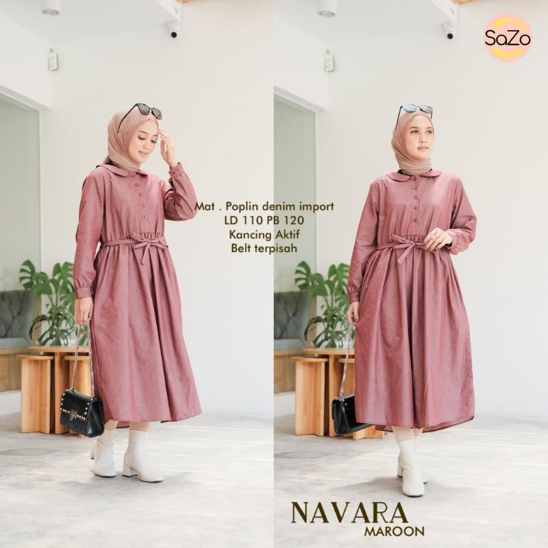 NAVARA GAMIS MIDI TERBARU BY SAZO