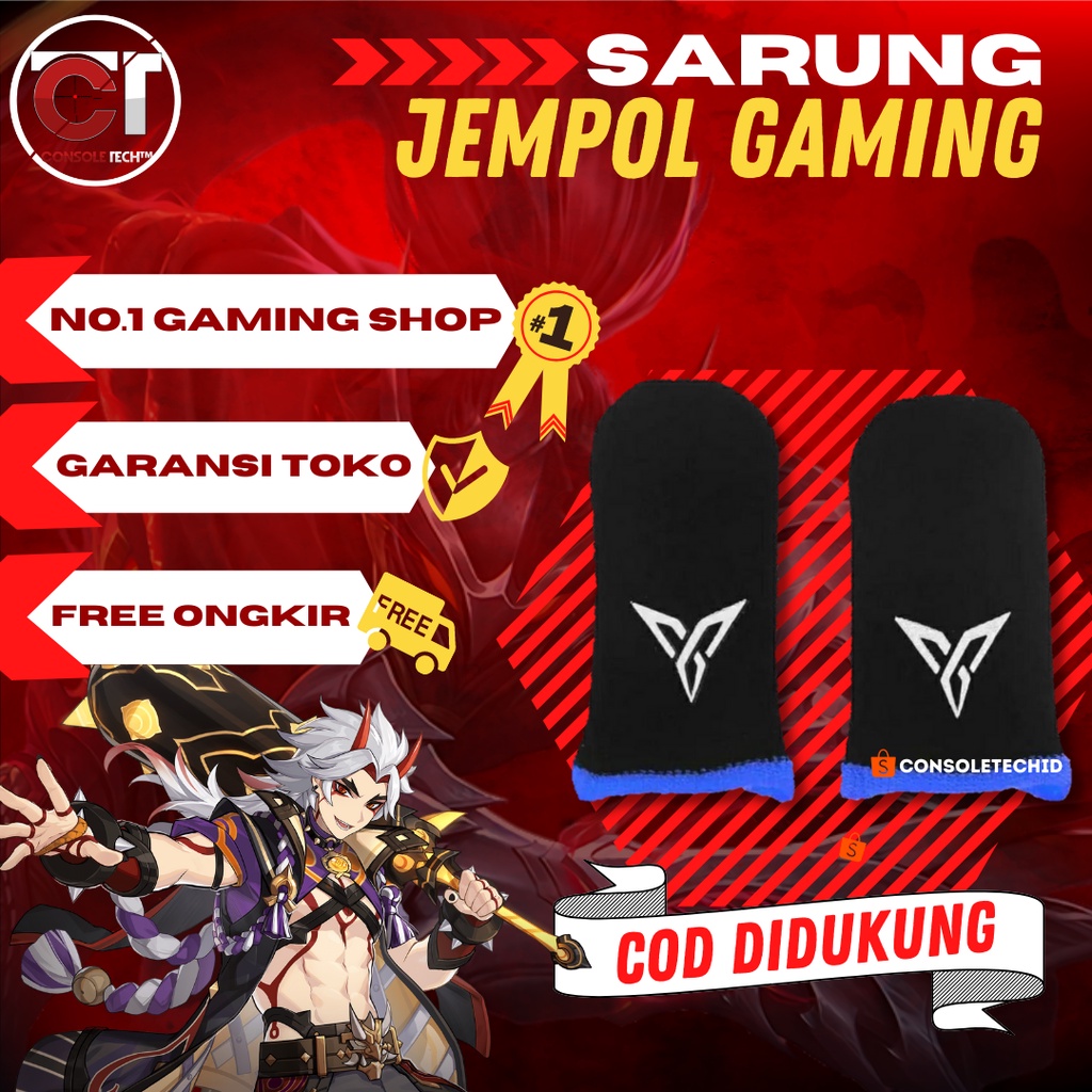 ORIGINAL 2PCS SARUNG JEMPOL FLYDIGI WASP/SARUNG JEMPOL ANTI KERINGAT/SARUNG JEMPOL GAME/PUBG/GAMING