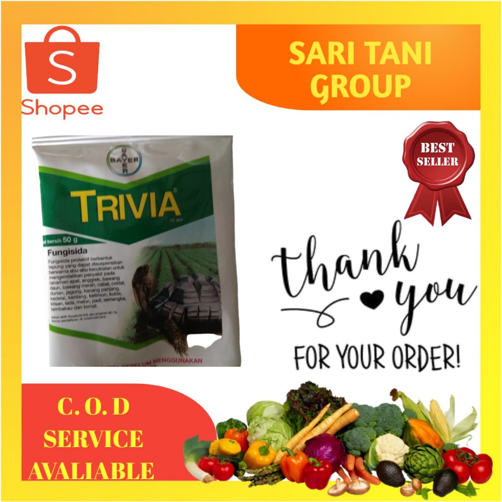Fungisida Trivia - 50Gram