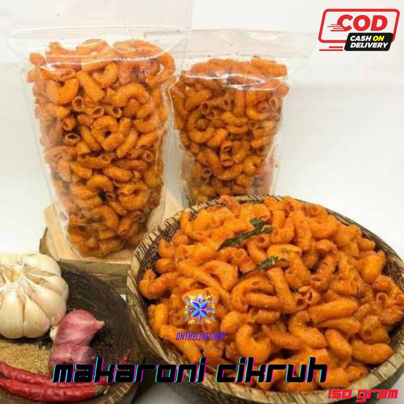 

Makaroni cikruh 150 Gram tersedia 2 varian rasa - cemilan murah - keripik - kerupuk