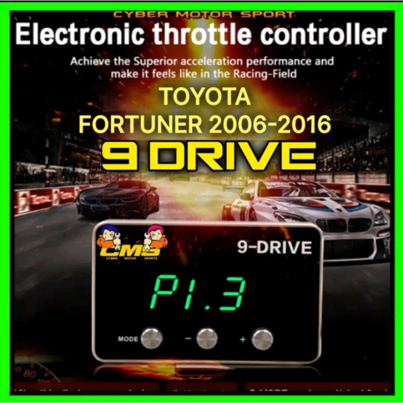 Throttle kontrol TOYOTA FORTUNER 2006-2016 . 9drive trotel controller fortuner throtel eco sport rac