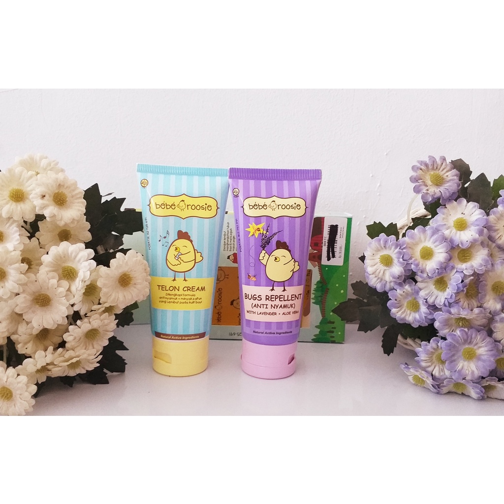 Bebe Rosie Cream Telon Telon Bayi Aman Untuk Kulit Sensitif