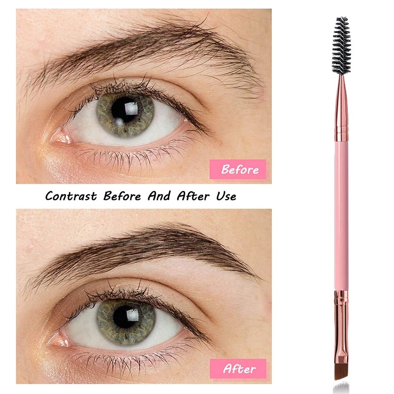 [1 Piece Eyebrow Eye shadow Edge Brush with Reel Brush ] [Eyes Professional Brushes] [Beauty Makeup Tools]