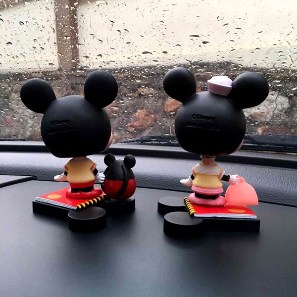 New Boneka Figure Miniatur Pajangan Mobil Mickey mouse Minnie Mouse Mini