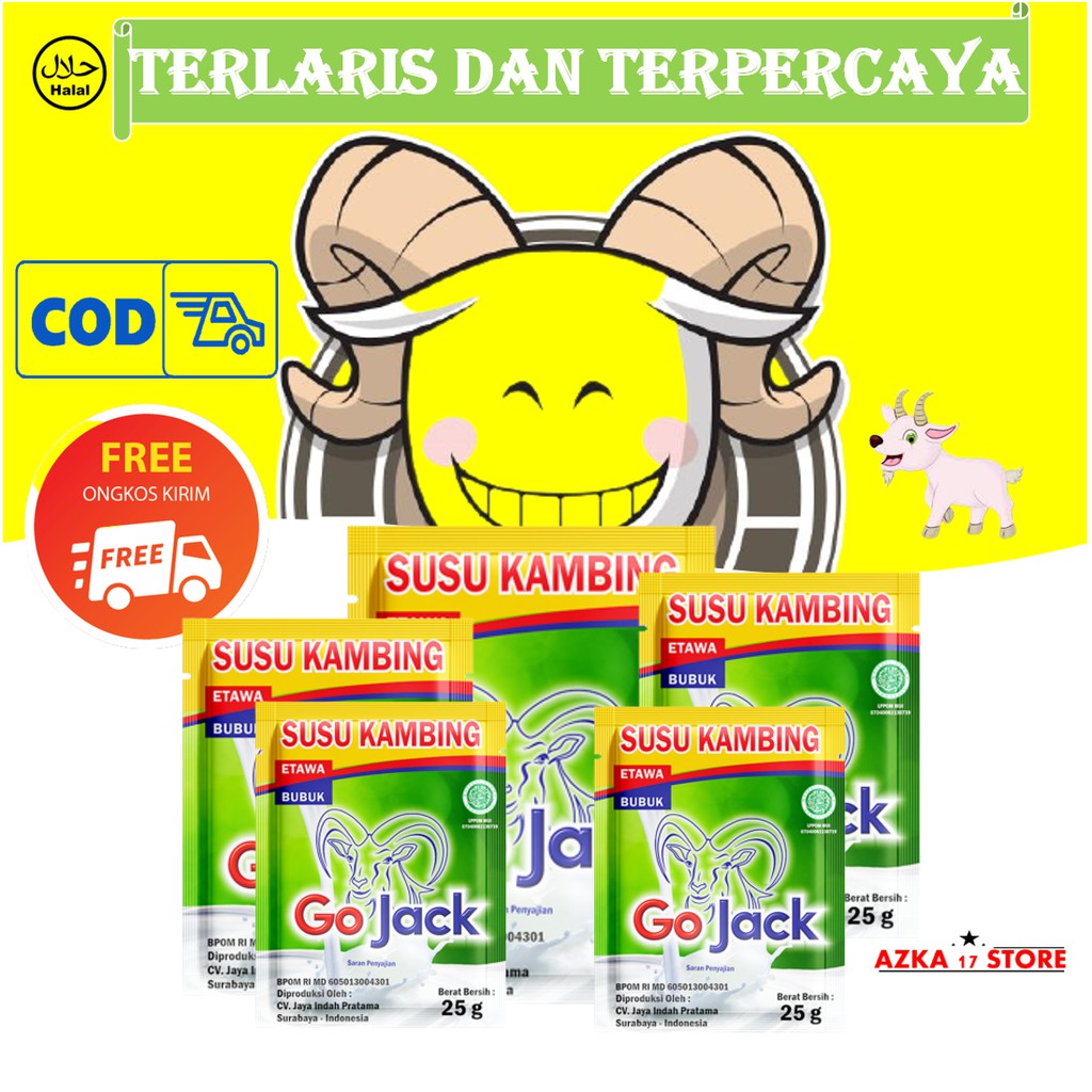 

Sachet susu kambing etawa Go Jack 25g original