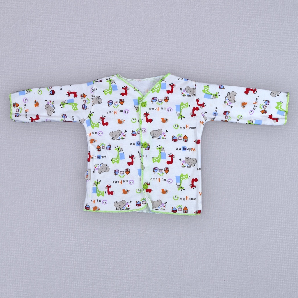 Baju Bayi Lengan Panjang Perempuan Laki Laki 0-6 Bulan Baby New Born Atasan Bayi Baru Lahir Motif Hewan Pakaian Bayi Premium Kimfa Junior Smart-3