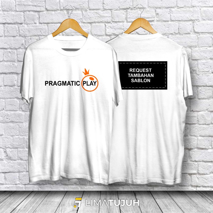 Kaos Pragmatic Play Custom Desain Belakang Baju Slot Bahan Premium (TSF)