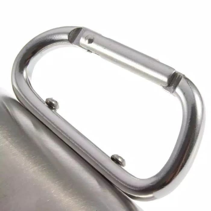 mug gelas cangkir carabiner camping stainless steel high quality