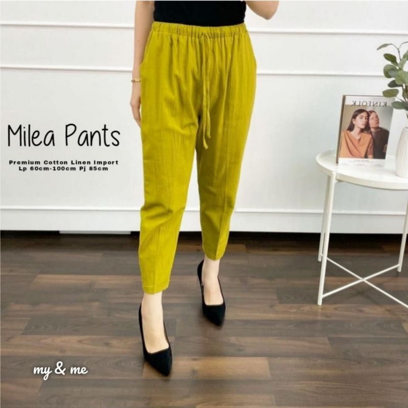 lexy pants bahan crinkle terbaru celana 7/8 wanita