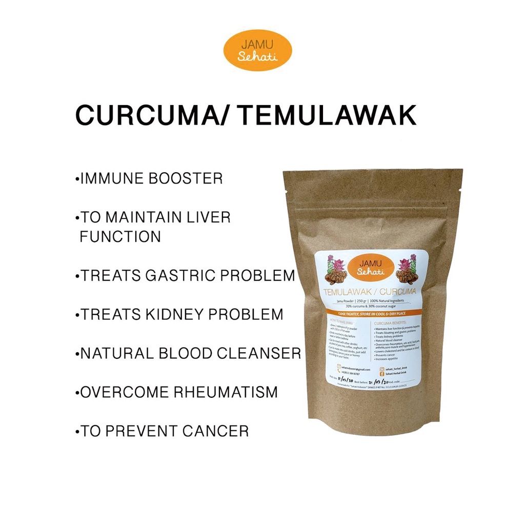 Jual Jamu Sehati Curcuma Temulawak Bubuk Shopee Indonesia