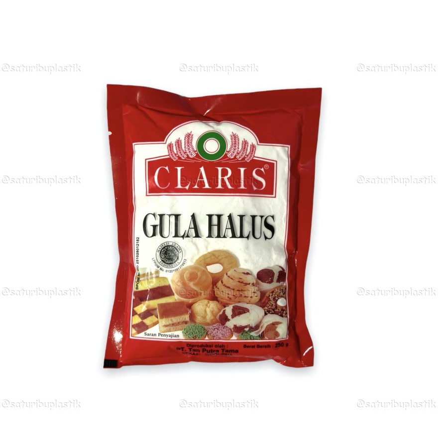 

Tepung Gula Halus Claris bungkus merah @250gr