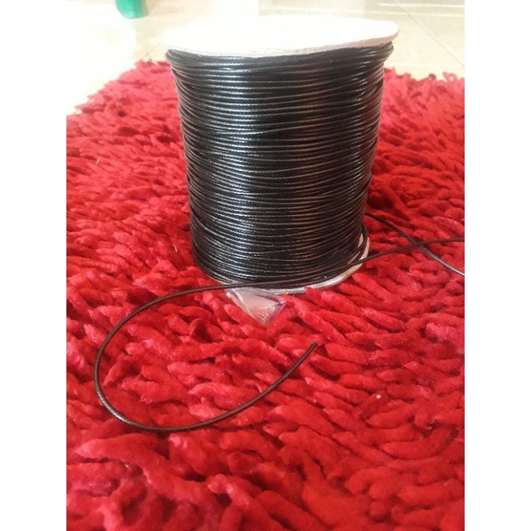 

tali korea hitam 1mm dan 1.5mm, 2mm per meter