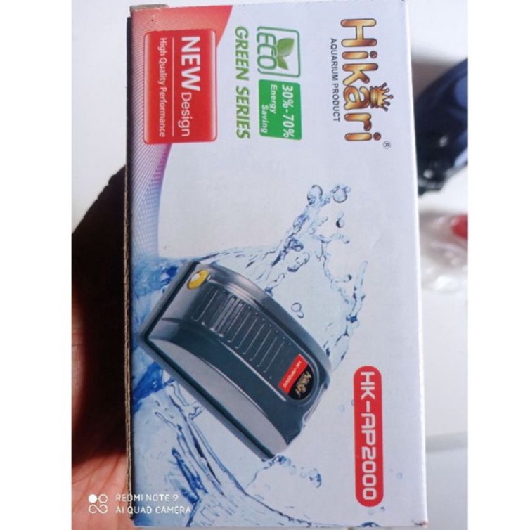 Air Pump Aerator Aquarium 1 Set Gelembung Lubang 1 Hikari HK-AP 2000