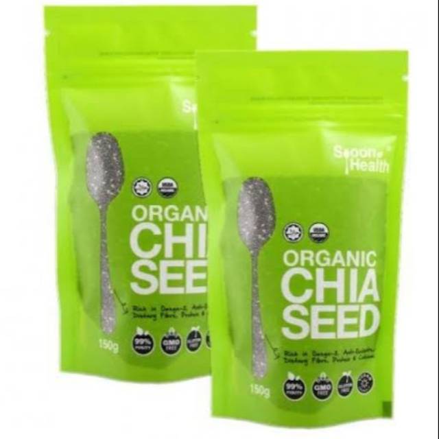 

SPOON HEALTH ORGANIC CHIA SEED ,ORIGINAL MALAYSIA , 150 GR