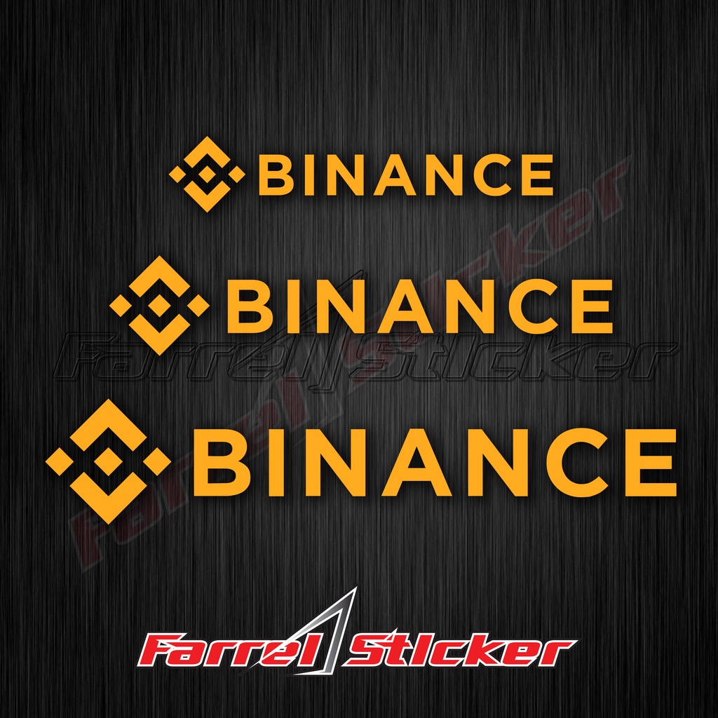 Stiker Binance Sticker BINANCE