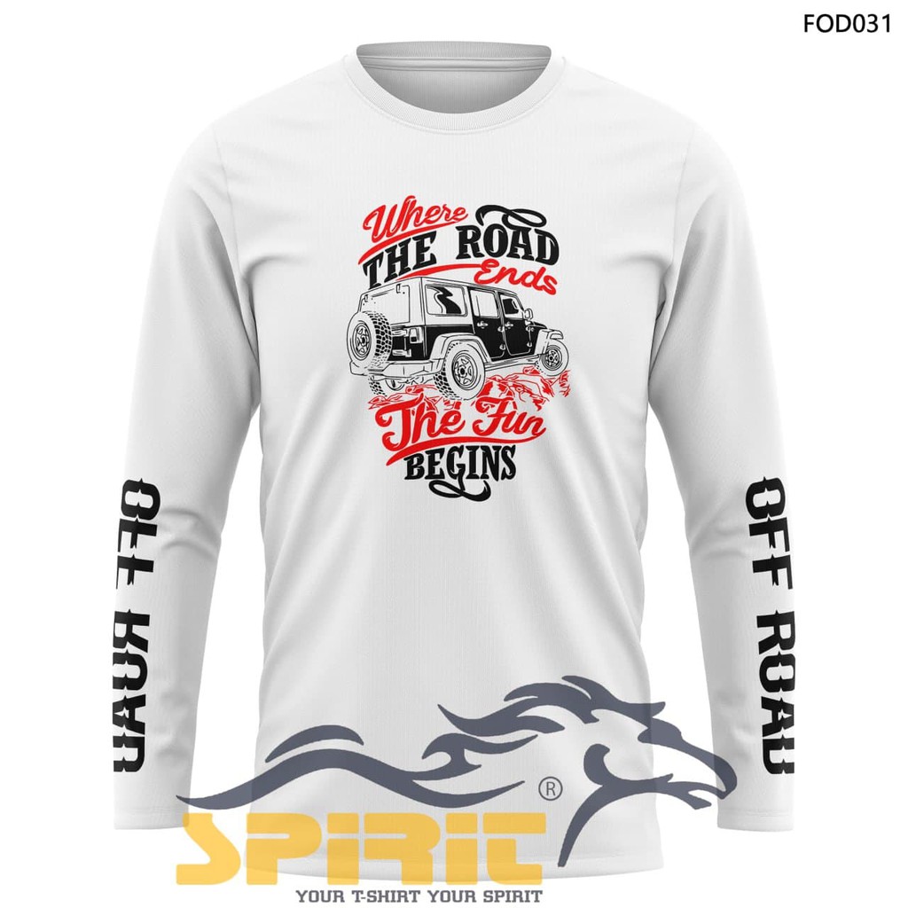 Kaos Offroad Jeep 4x4 Adventure Baju Pria Offroad Lengan Panjang Murah