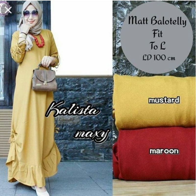 Kalista maxy dress fashion muslim remaja wanita