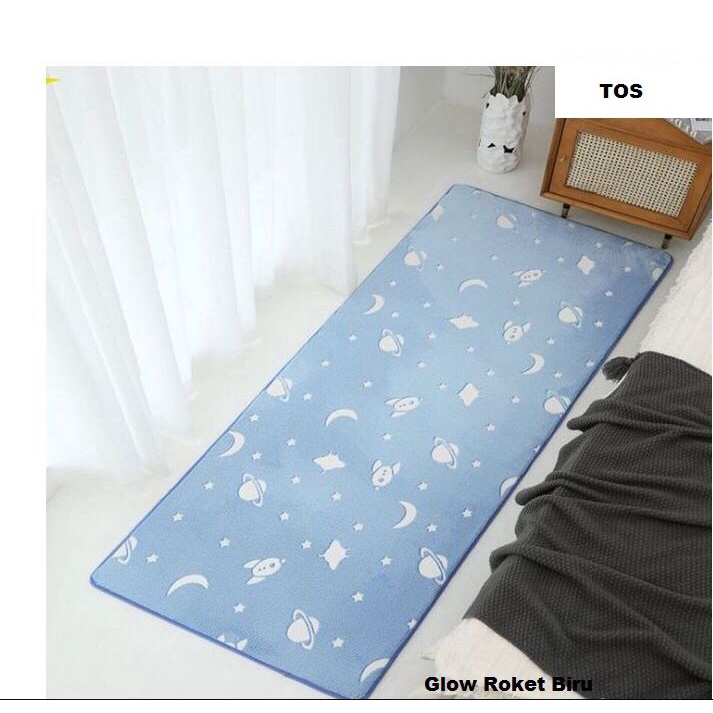 karpet modern glow in the dark/ tikar lantai / keset karpet bludru anti slip glow at night/ karpet kamar tidur bulu tebal/ karpet anti slip / carpet bulu tebal/ karpet premium / karpet mininalis / karpet nordic elegan eropa / karpet motif cartoon