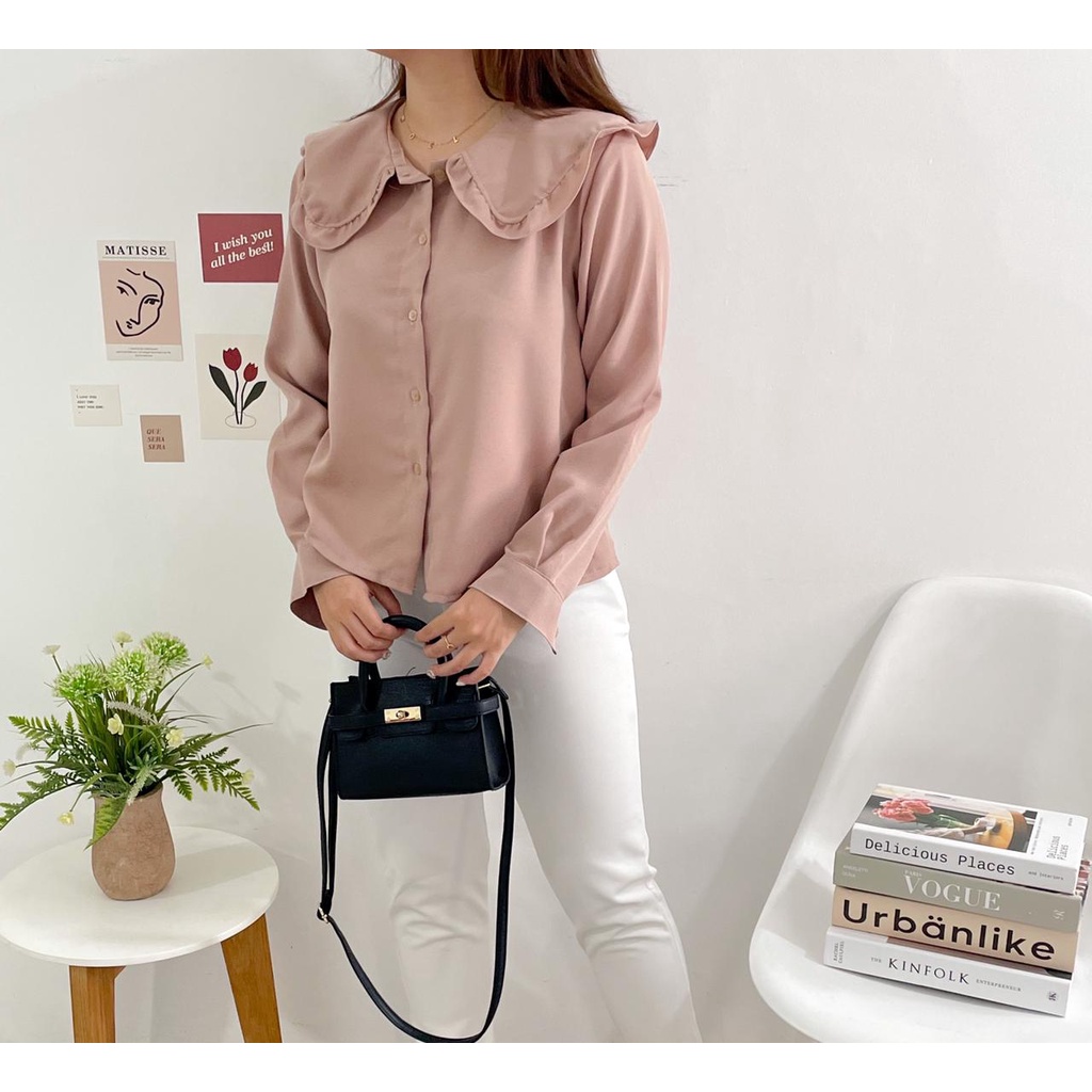 Chelsea Top - Clothme.co / Atasan Wanita - Kemeja Wanita - Blouse Wanita-Nude