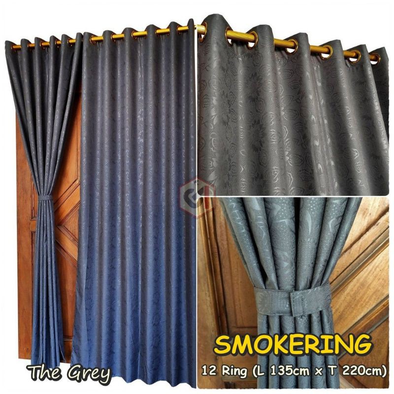 Gorden polos embos warna abu