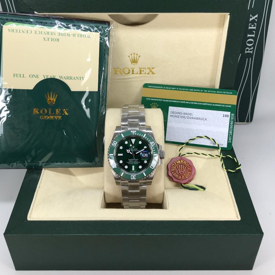 Jam Rolex Submariner Hulk Green Super premium
