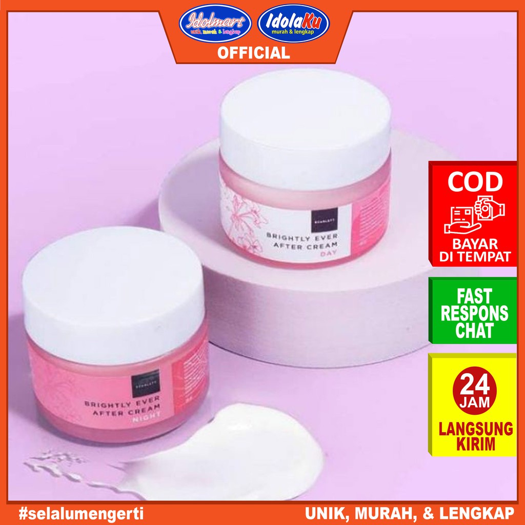 IDOLAKU Scarlett Whitening Brightly Ever After Night Cream 20gr